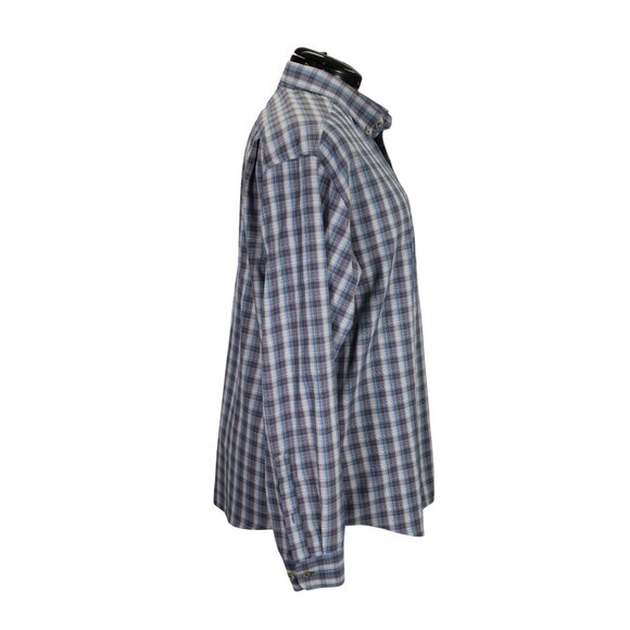 Eddie Bauer Travex Plaid Shirt Men’s Size‎ Large Button Down Lightweight Classic - Picture 4 of 15
